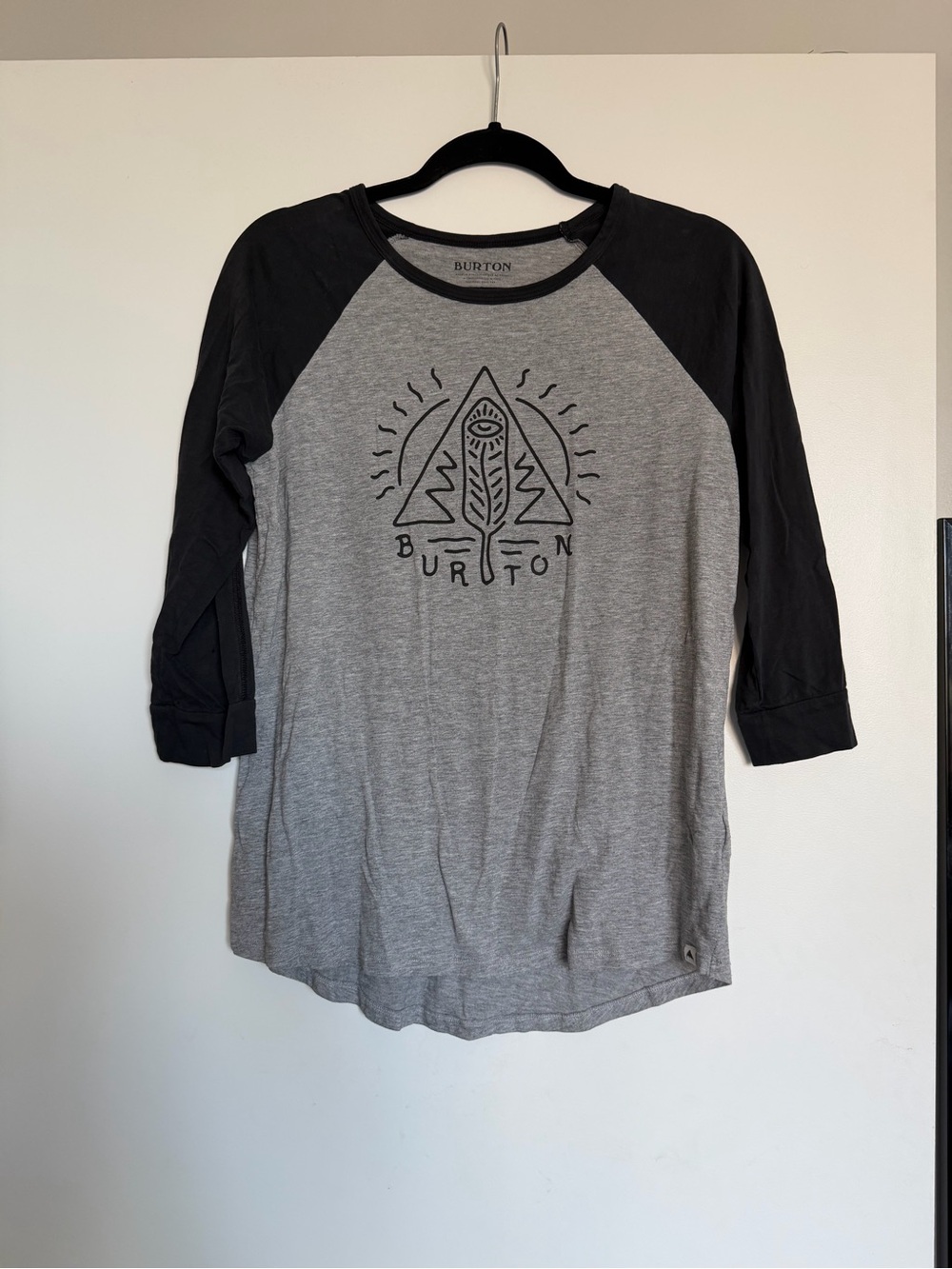 Burton Grey T-Shirt with Black Trim
